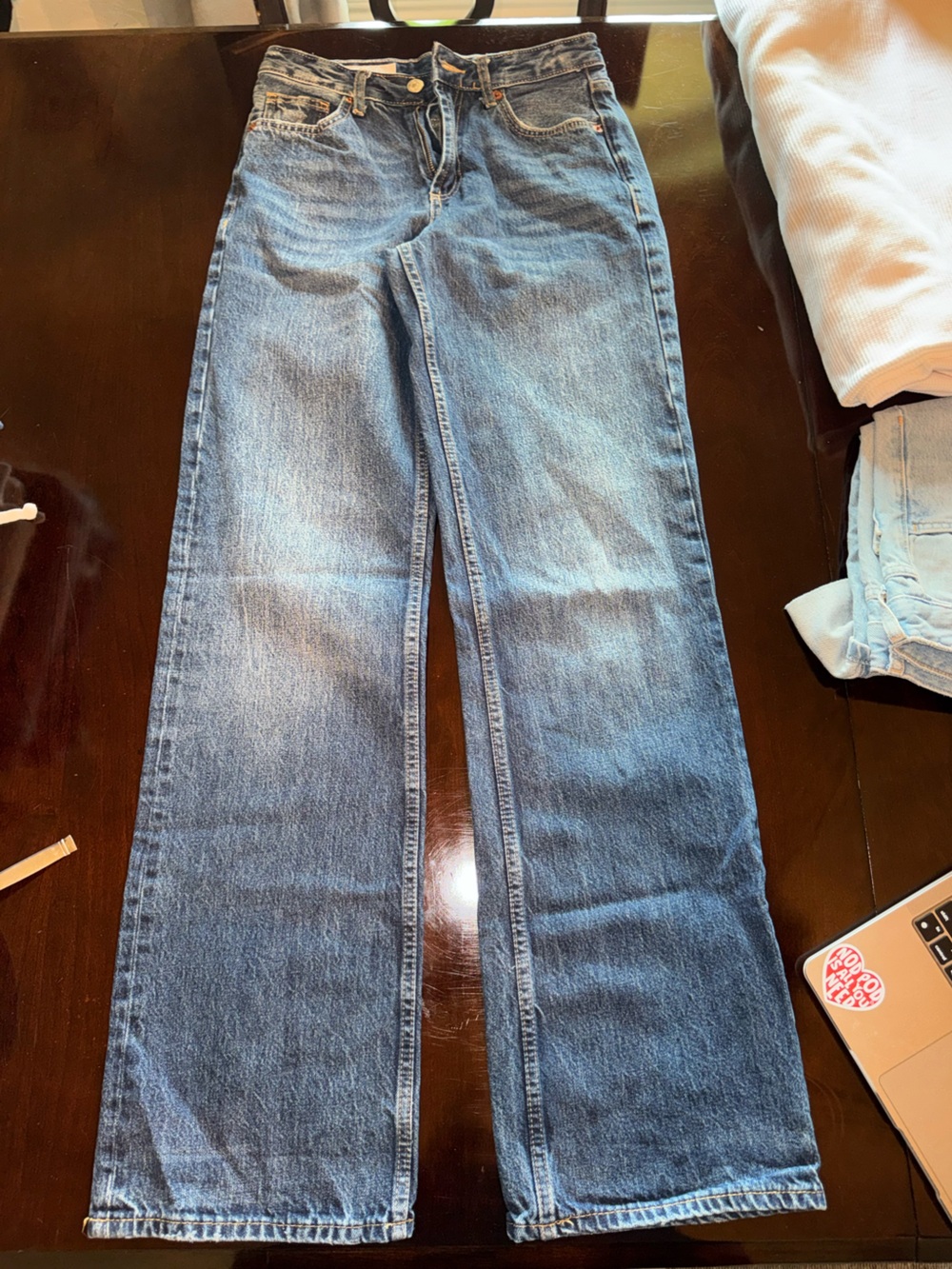 Zara Classic Blue Flare Jeans